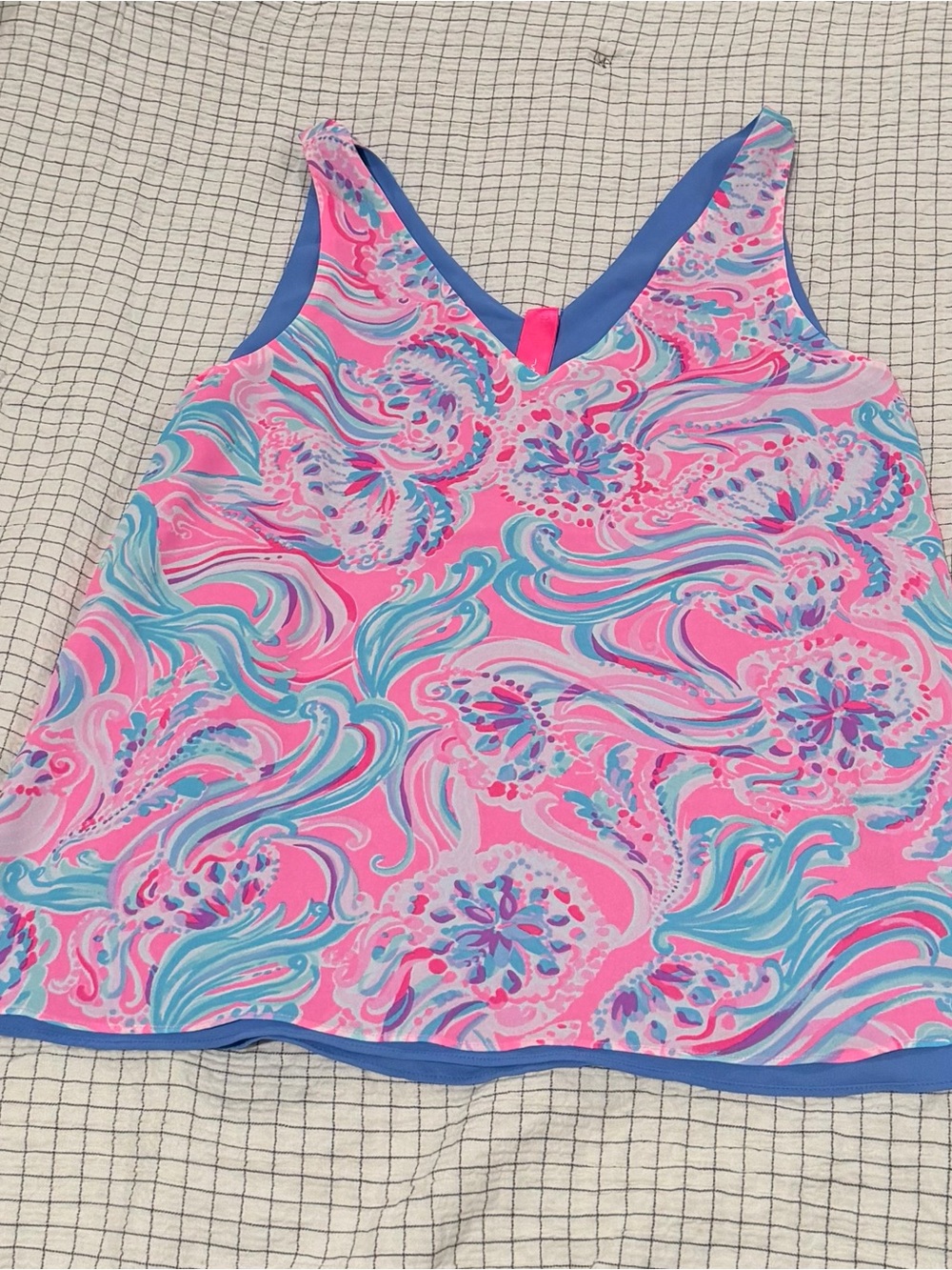 Lilly Pulitzer Pink, Blue & Teal Womens' Tank Top